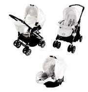 STROLLER TRIO Trilogy Diamond - Swarovski Baby Expert White